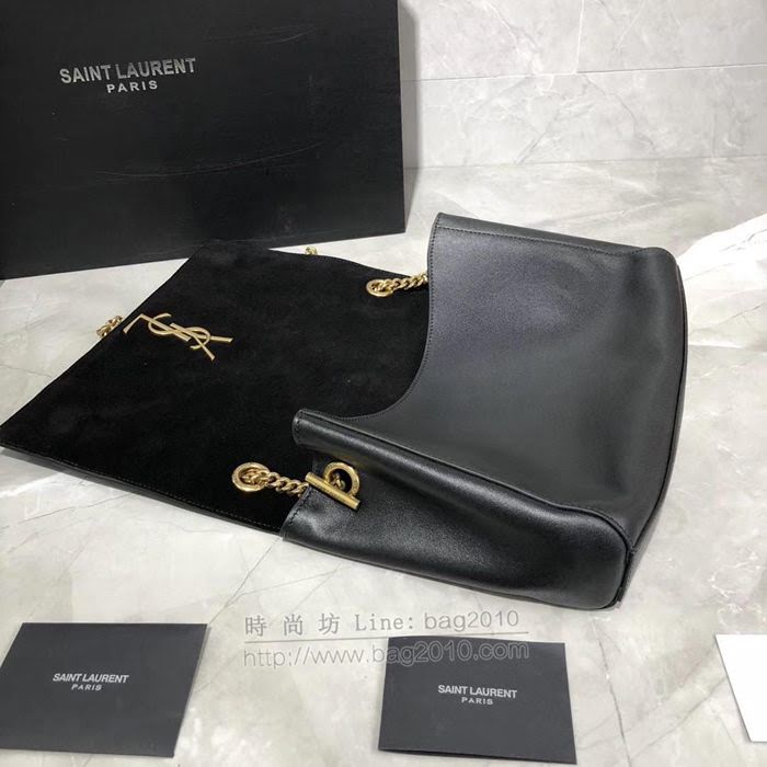 YSL女包 553804 KATE正反兩用 麂皮平紋皮包 聖羅蘭鏈條女斜跨包  yas1728